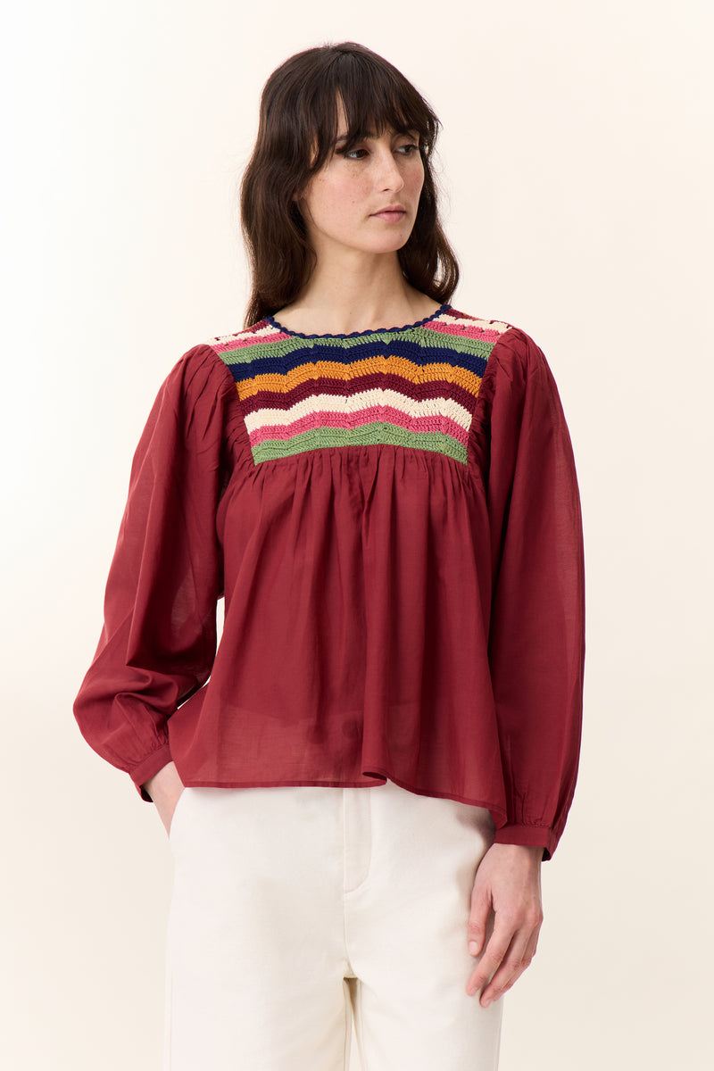 Blusa de crochet