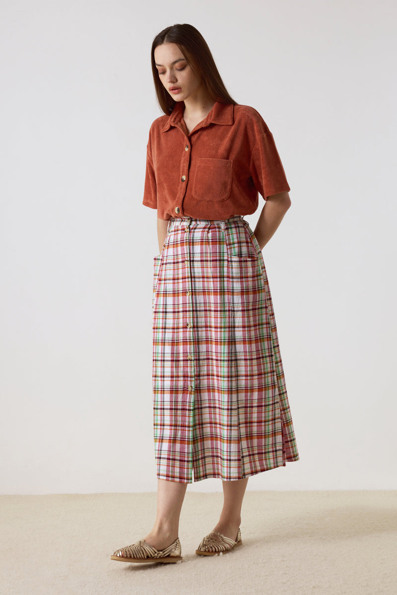 Jocelyn Check Skirt